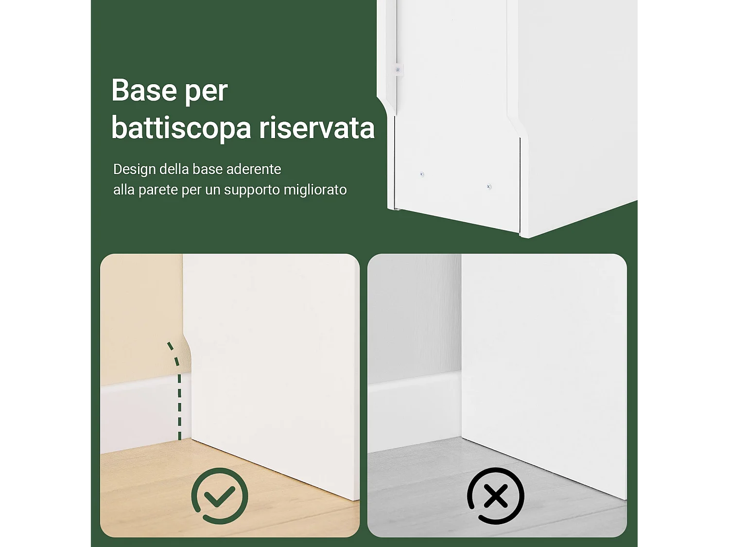 SoBuy FBT111-W - Table d'appoint étroite avec tiroir ondulé L20cm x L35cm x H60cm