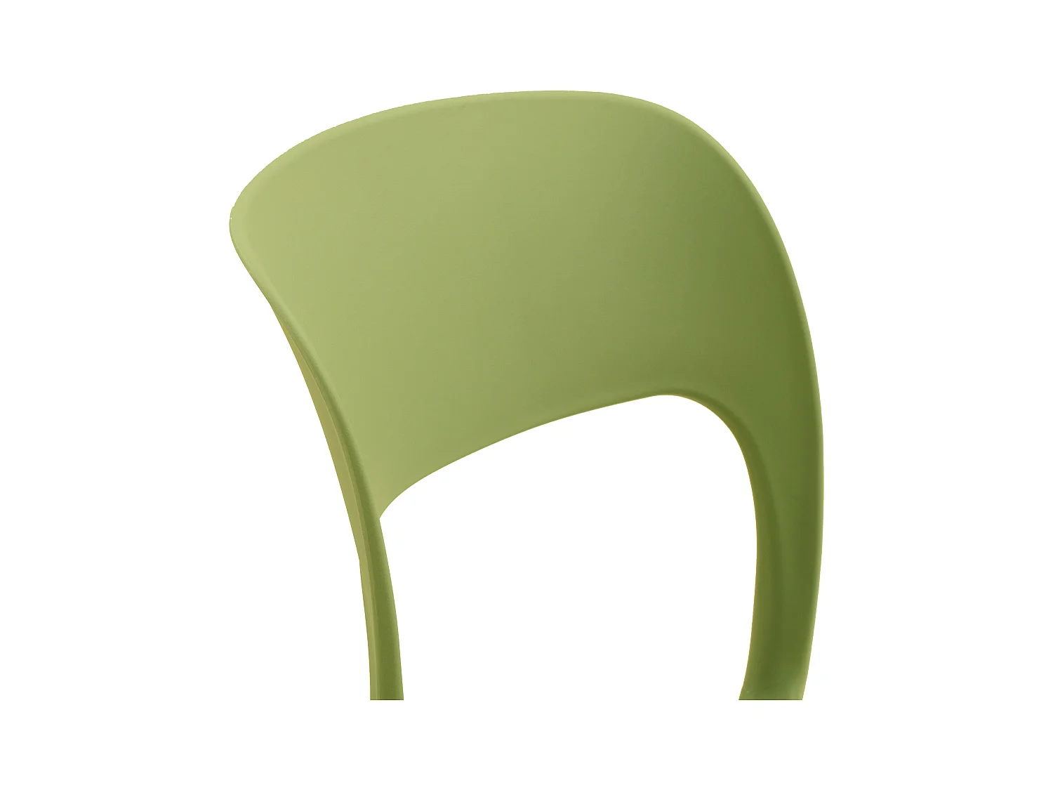 Lot de 4 chaises en polypropylène vert olive - SOUTH BEACH