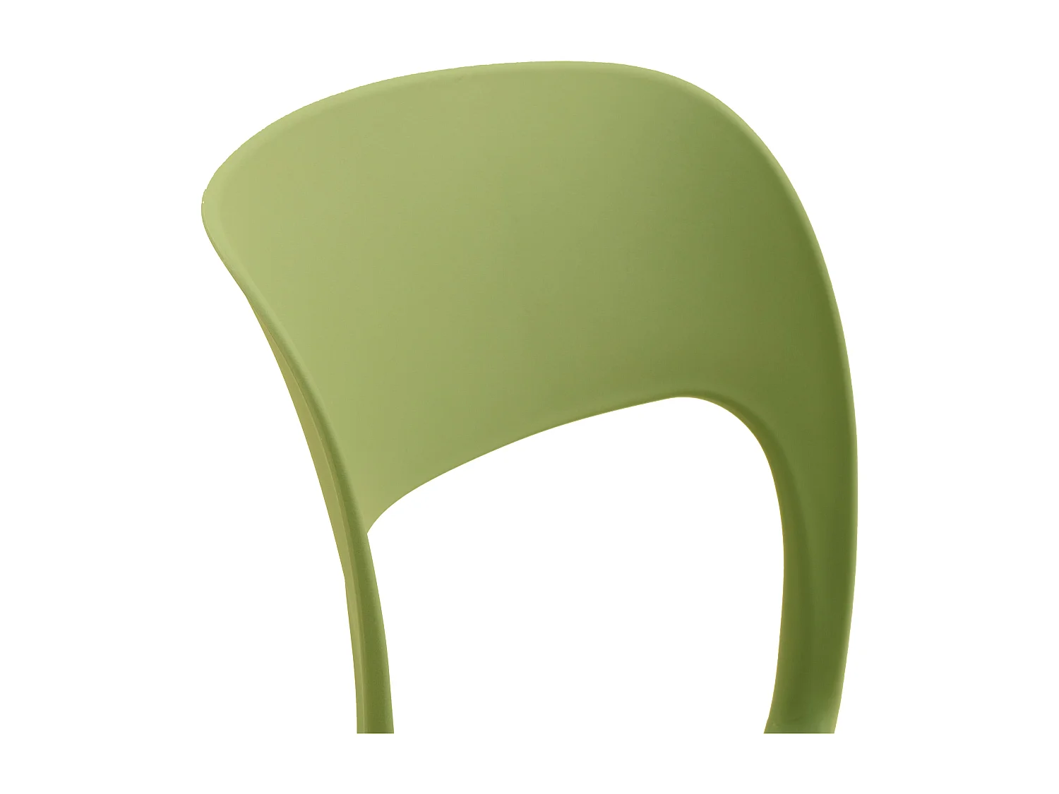 Lot de 4 chaises en polypropylène vert olive - SOUTH BEACH
