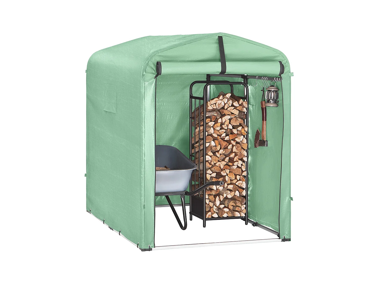 SoBuy KLS11-GR - Abri de jardin étanche pour vélo/voiture L177xL120xH160cm