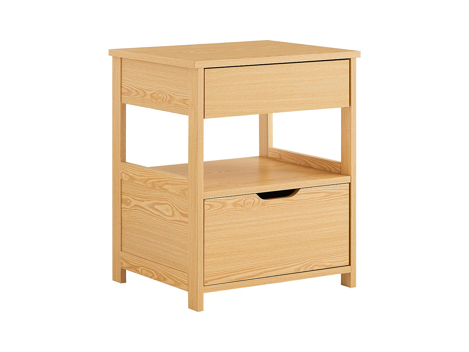 SoBuy FRG258-N - Table de chevet moderne avec tiroir blanc L45cm x L37.5cm x H55cm