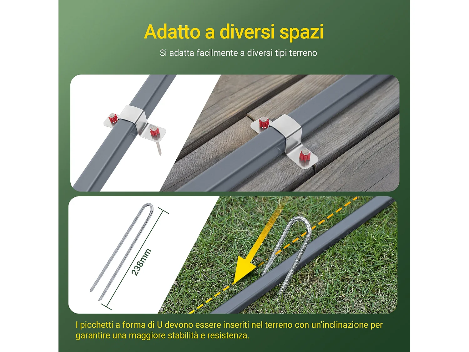 SoBuy KLS11-K - Abri de jardin étanche pour vélos et outils L176.5cm x L122cm ...