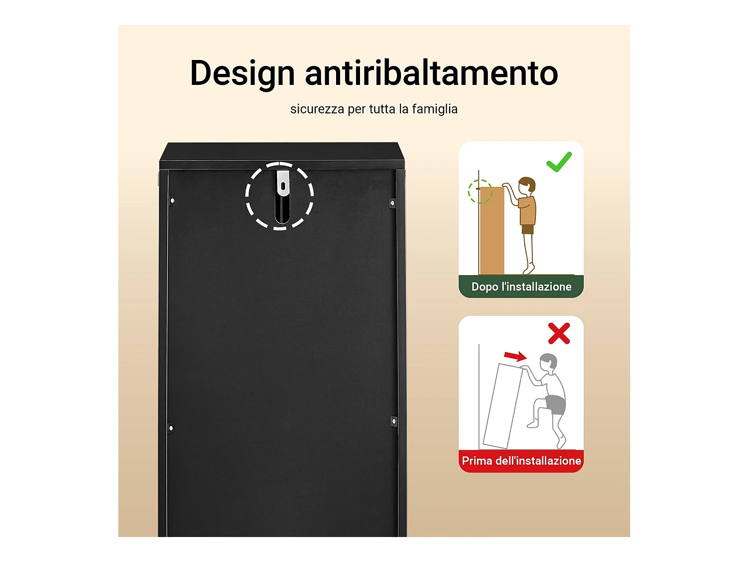 SoBuy BZR203-SCH - Meuble de salle de bain en bambou avec étagères réglables W30xW30xD30xH30...