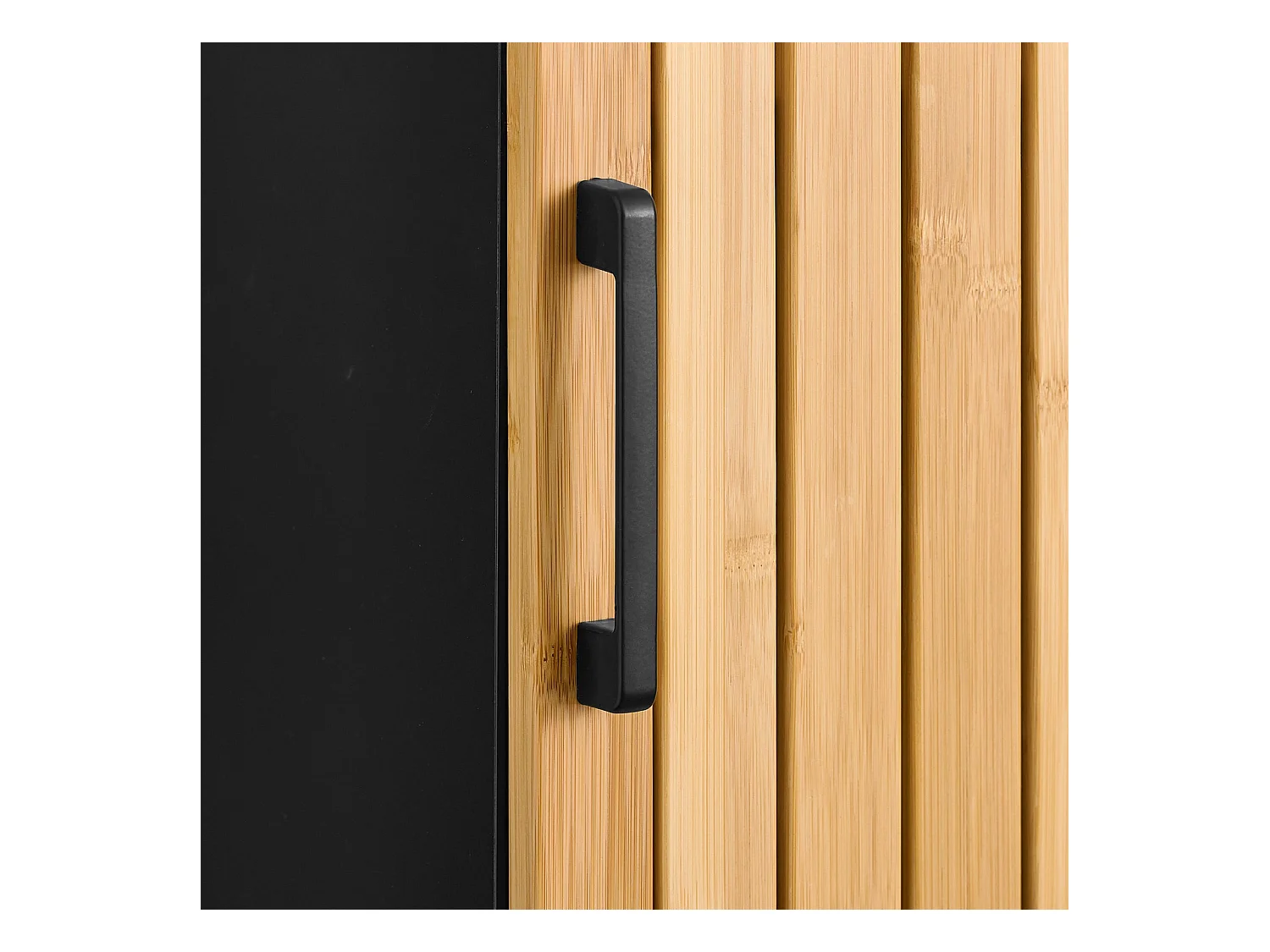 SoBuy BZR203-SCH - Meuble de salle de bain en bambou avec étagères réglables W30xW30xD30xH30...