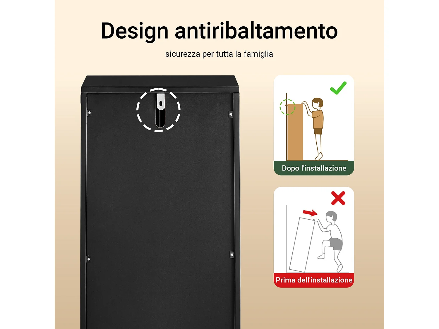 SoBuy BZR203-SCH - Meuble de salle de bain en bambou avec étagères réglables W30xW30xD30xH30...