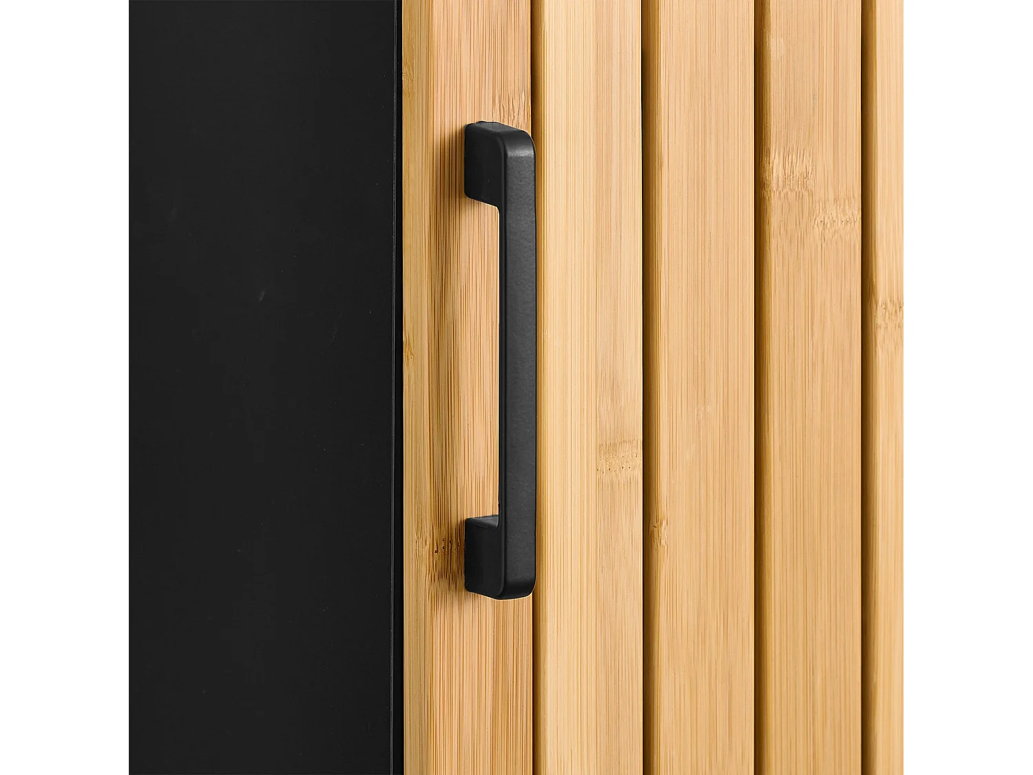 SoBuy BZR203-SCH - Meuble de salle de bain en bambou avec étagères réglables W30xW30xD30xH30...