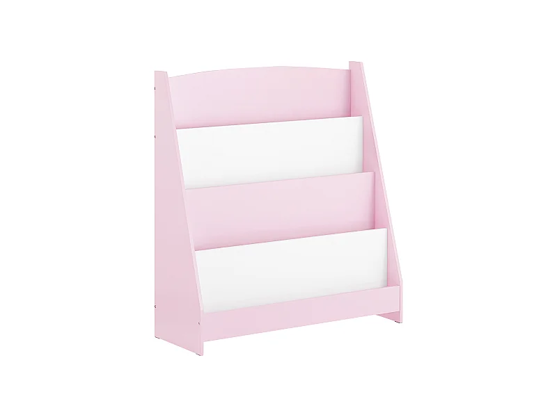 SoBuy KMB32-P - Montessori Bücherregal für Kinder mit 4 Fächern L80cm x B30cm x H88cm