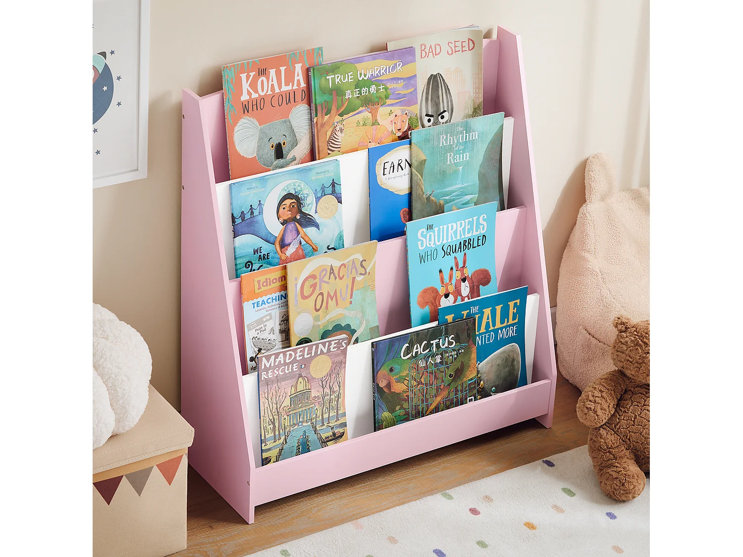 SoBuy armário de criança, armário de livros infantis, armário infantil KMB32-P