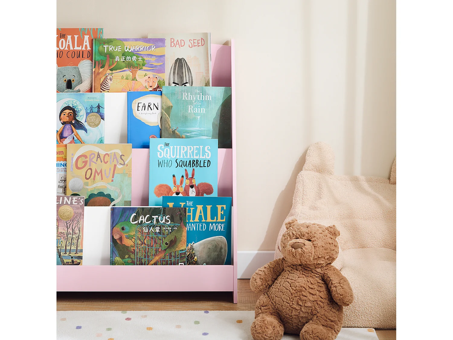 SoBuy armário de criança, armário de livros infantis, armário infantil KMB32-P