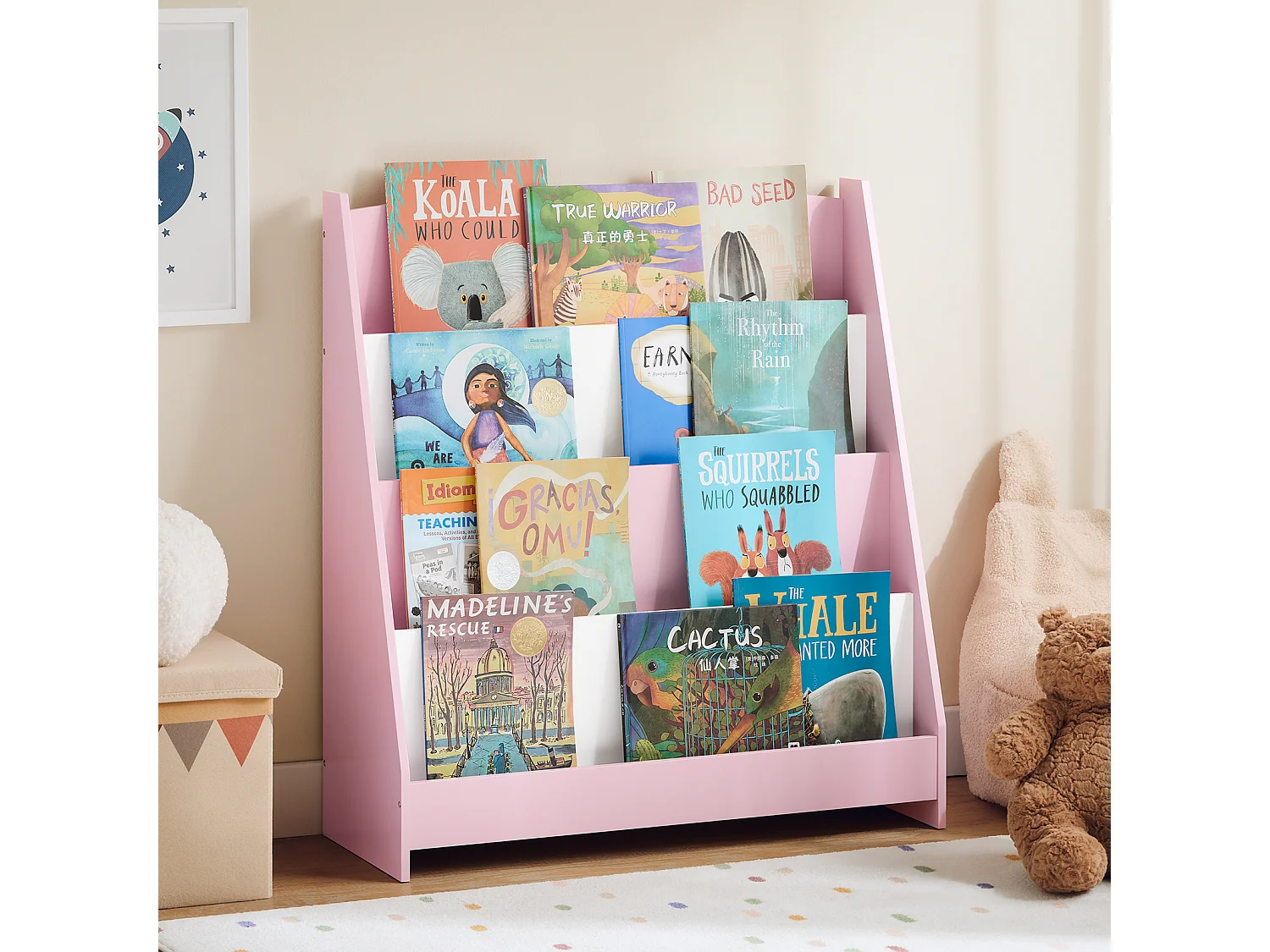 SoBuy armário de criança, armário de livros infantis, armário infantil KMB32-P