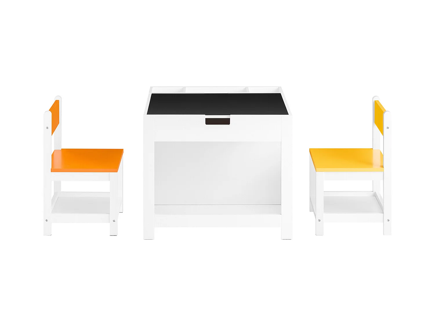 SoBuy KMB75-K-W - Table enfant avec rangement L60cm x L60cm x H50cm