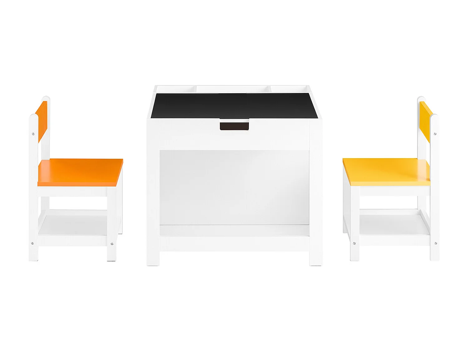 SoBuy KMB75-K-W - Table enfant avec rangement L60cm x L60cm x H50cm