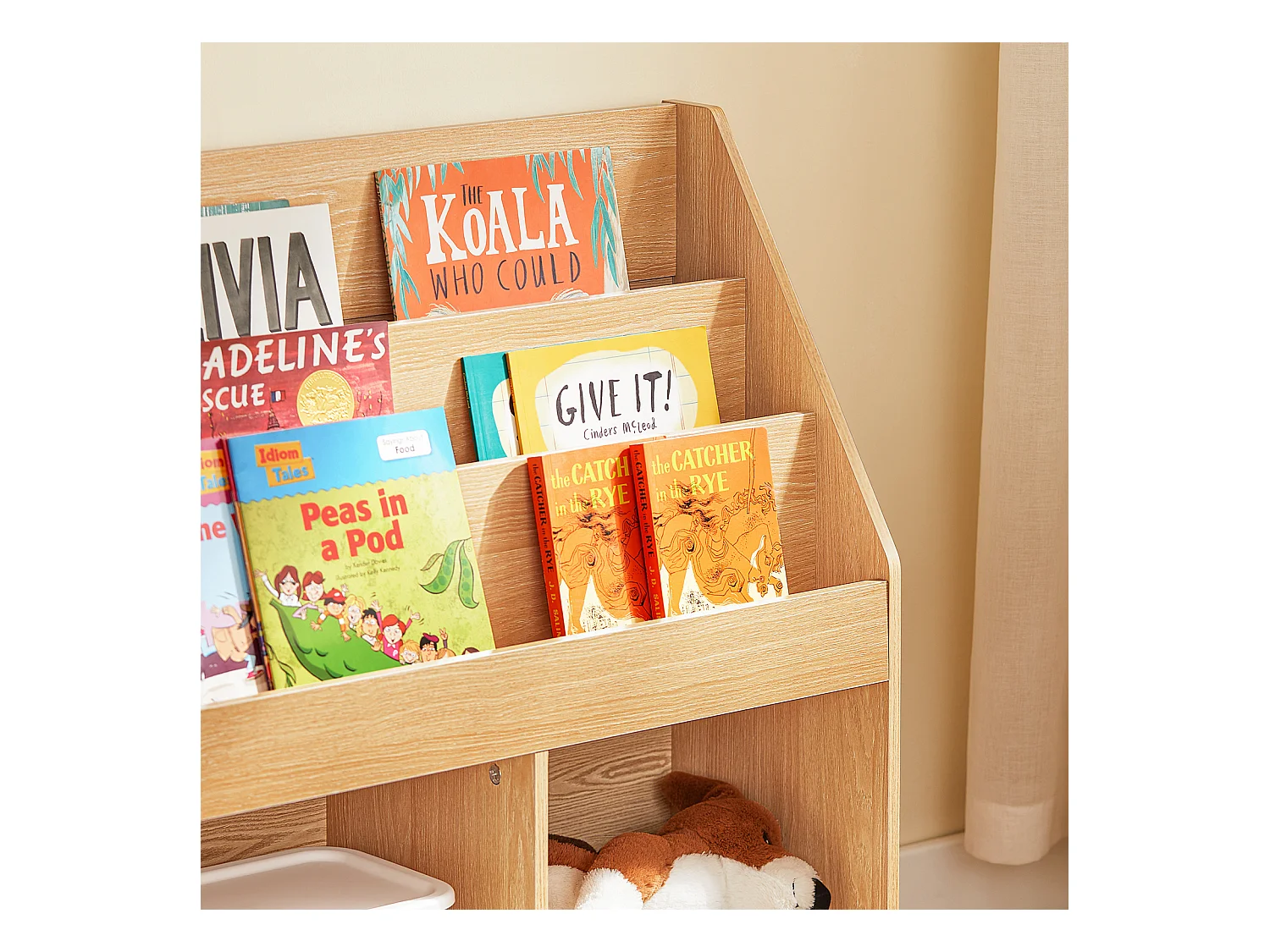 SoBuy Regał na książki, gazety, organizer KMB01-N