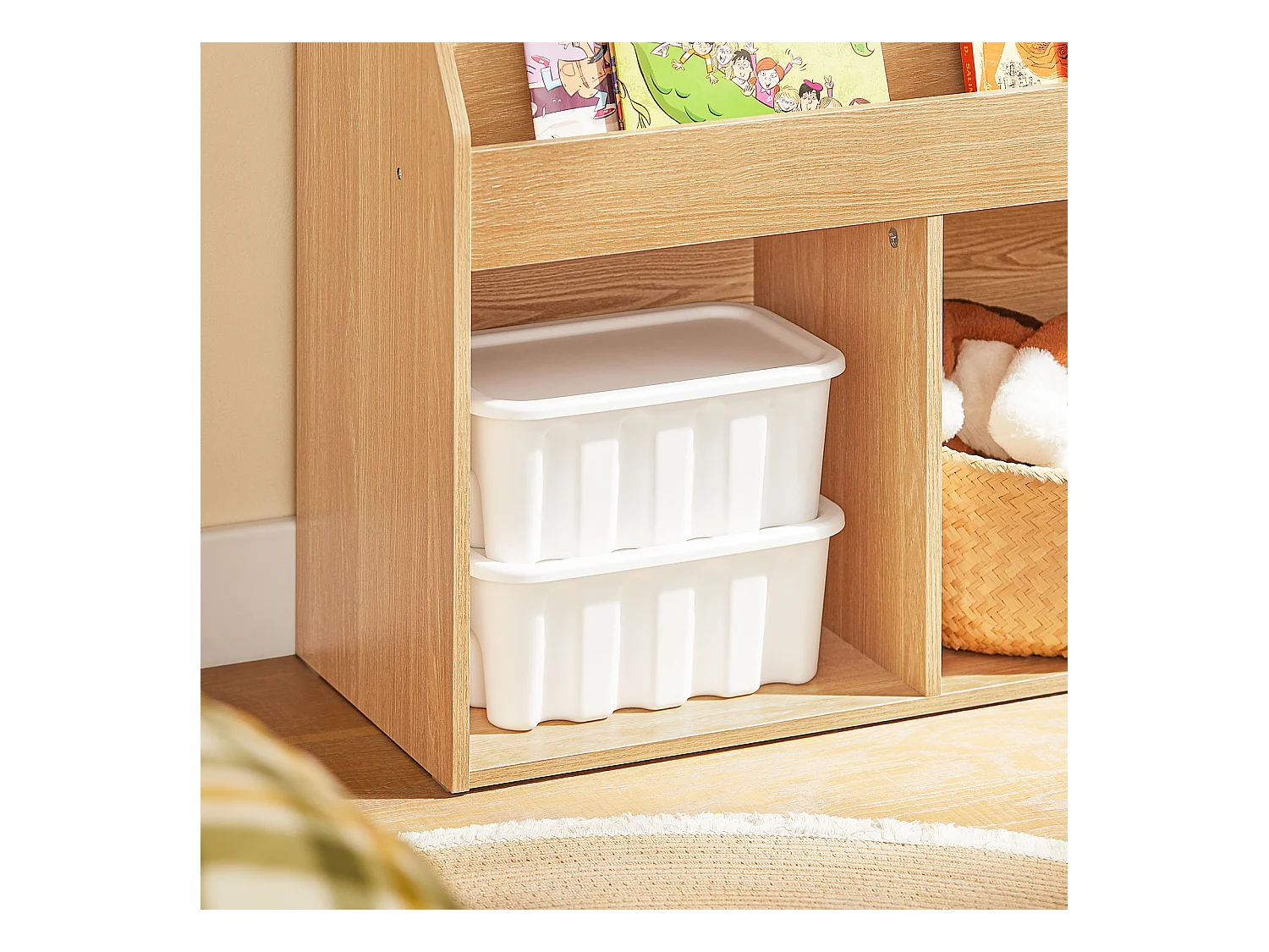 SoBuy Regał na książki, gazety, organizer KMB01-N