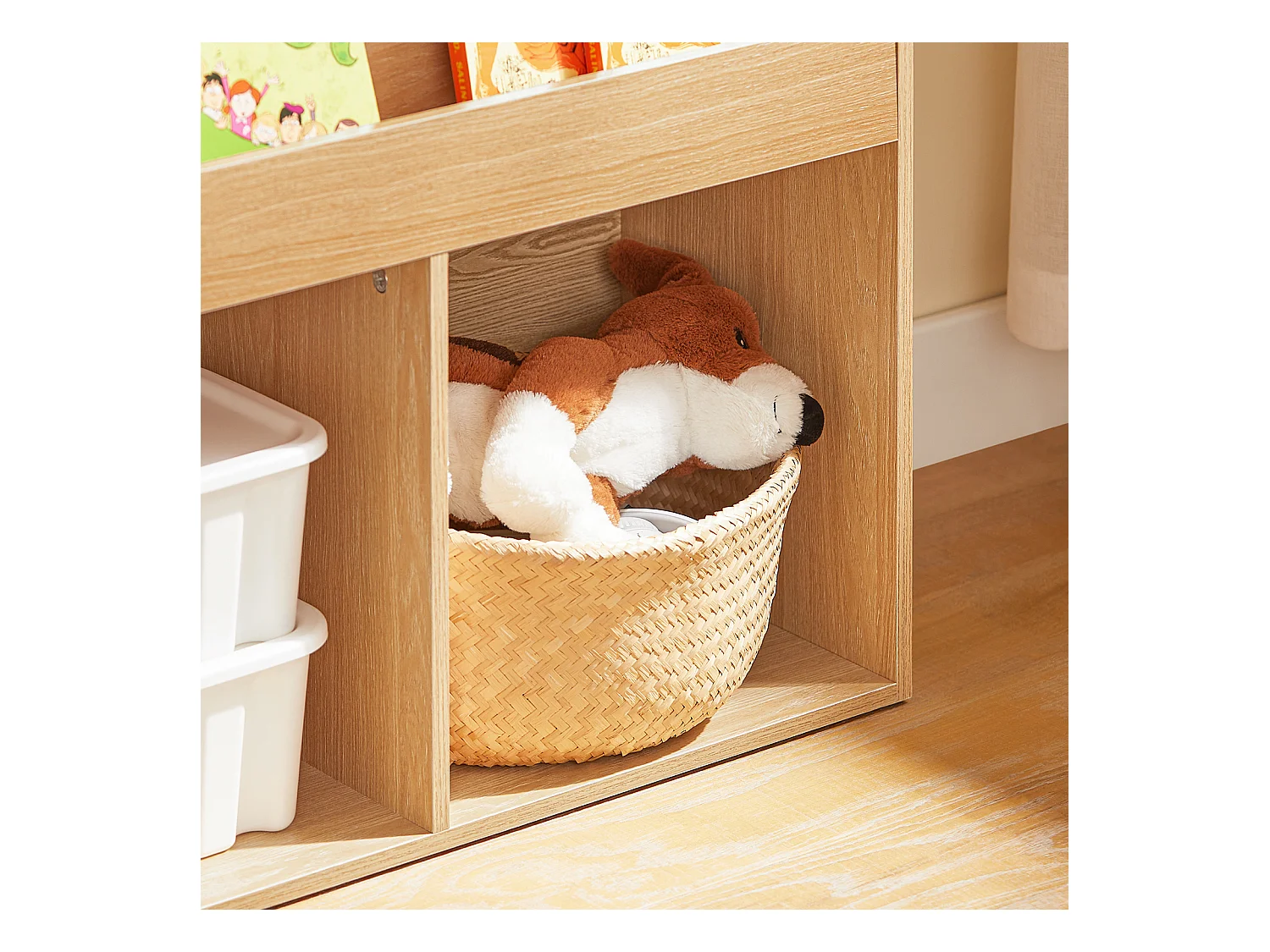 SoBuy Regał na książki, gazety, organizer KMB01-N