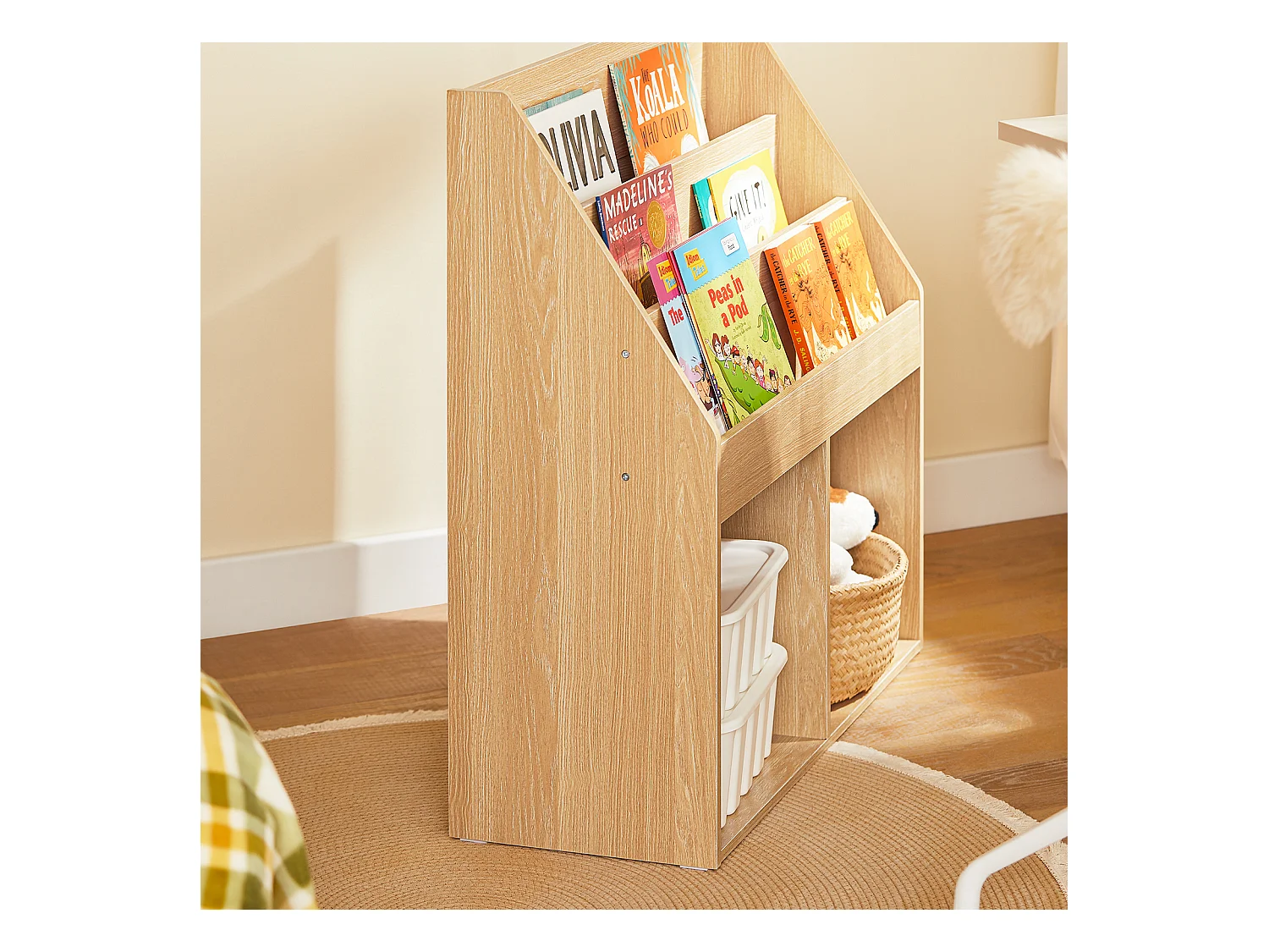 SoBuy Regał na książki, gazety, organizer KMB01-N