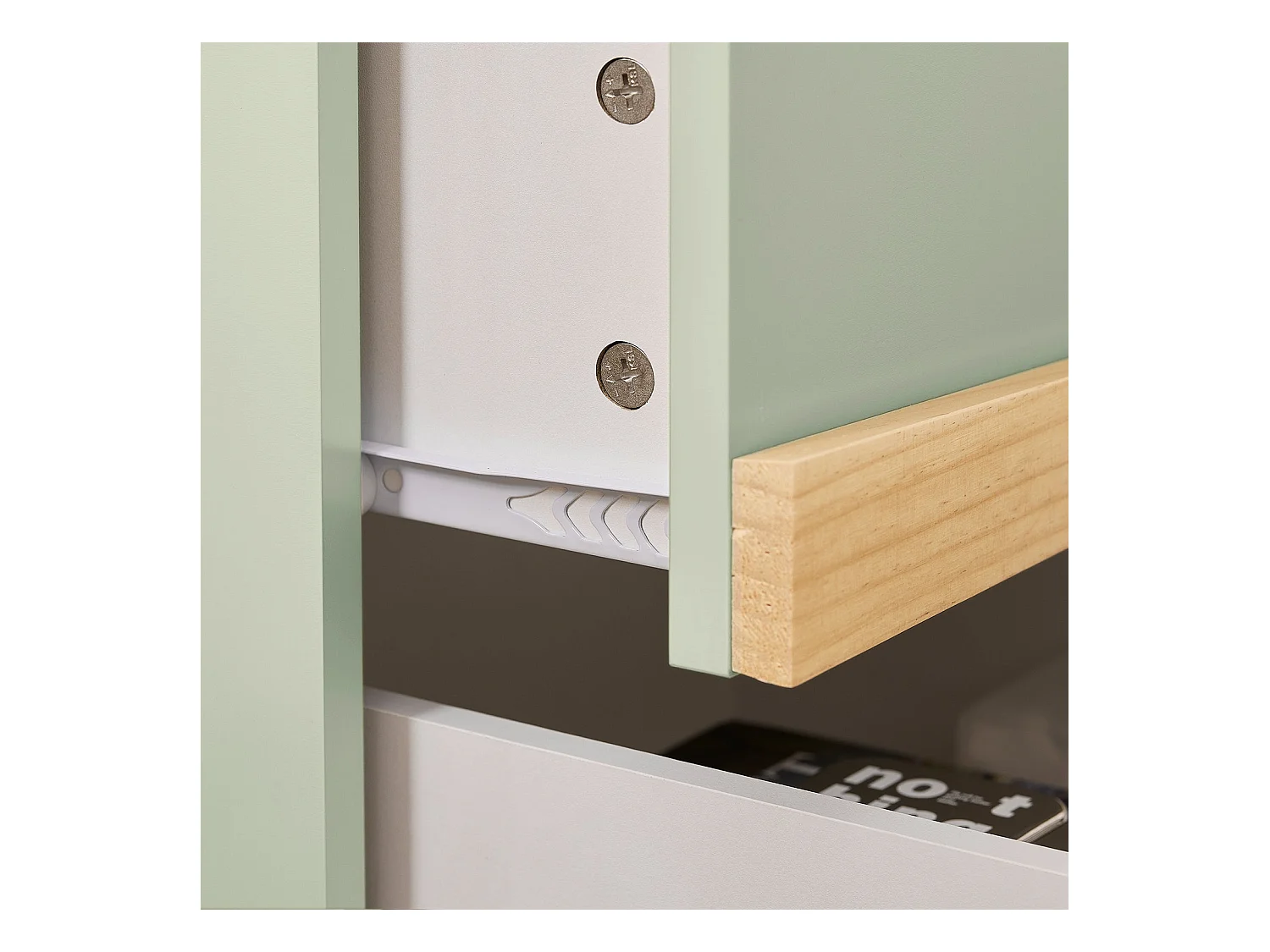 SoBuy FBT164-GR - Table de chevet avec 2 tiroirs Vert L40cm x L40cm x H49cm