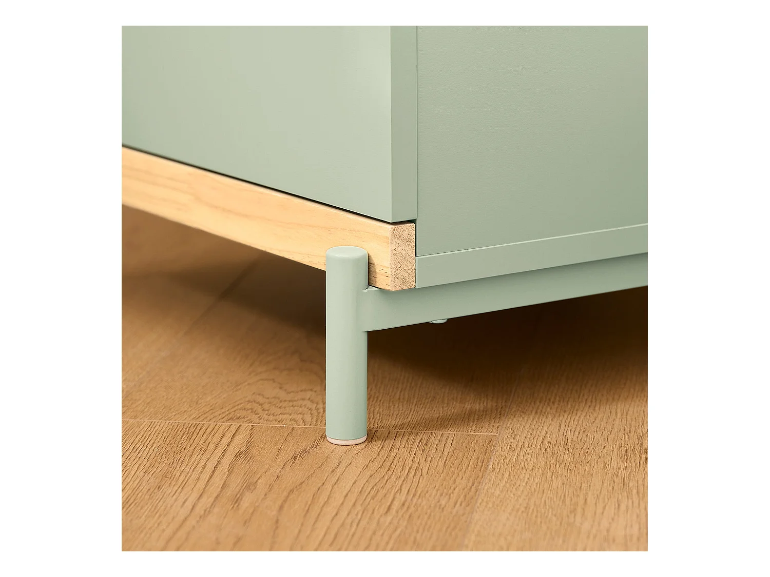 SoBuy FBT164-GR - Table de chevet avec 2 tiroirs Vert L40cm x L40cm x H49cm