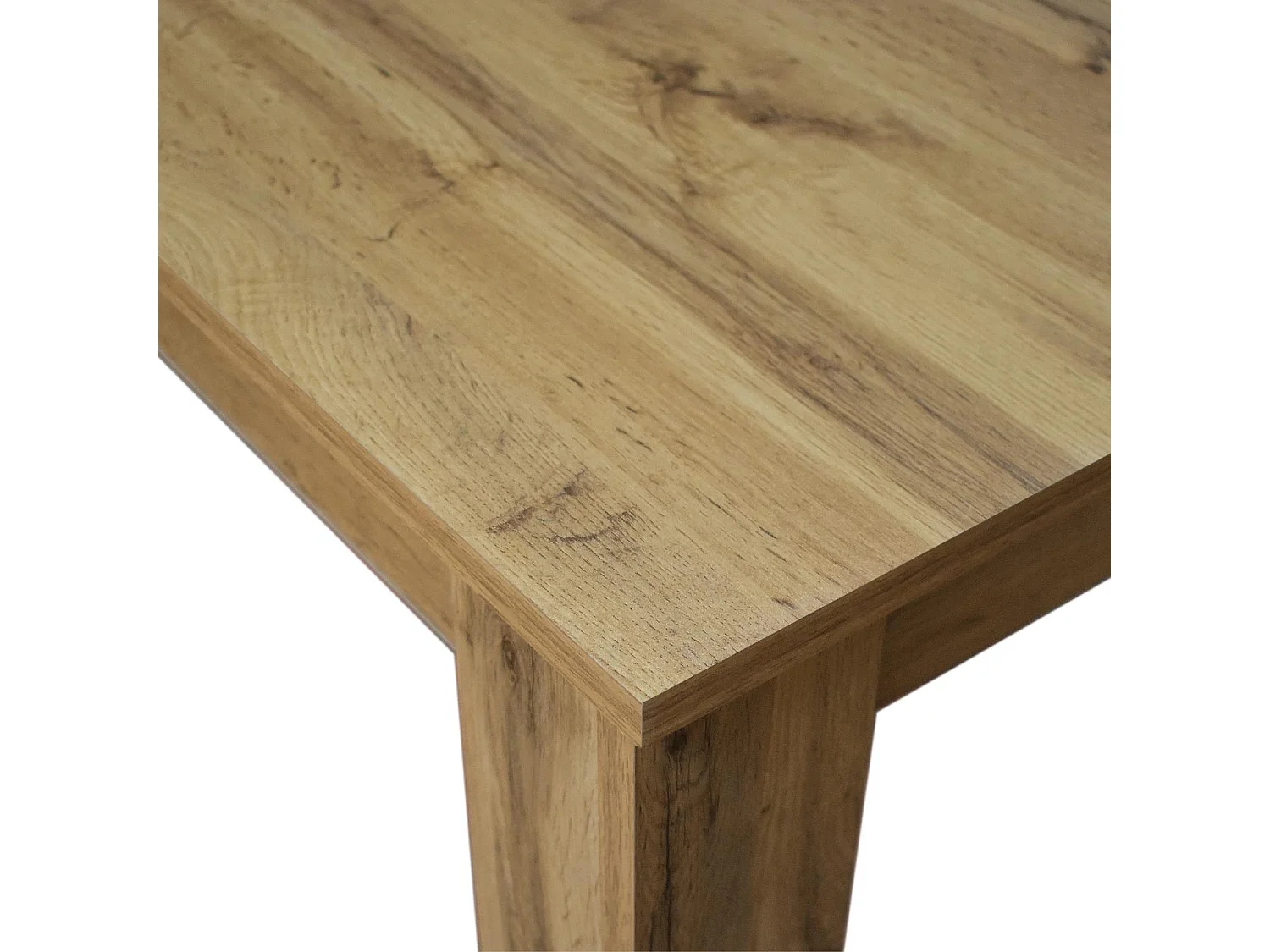 Holztisch, rustikale Eichenoptik, ausziehbar 140x80 cm – 180x80 cm – ZAGABRIA