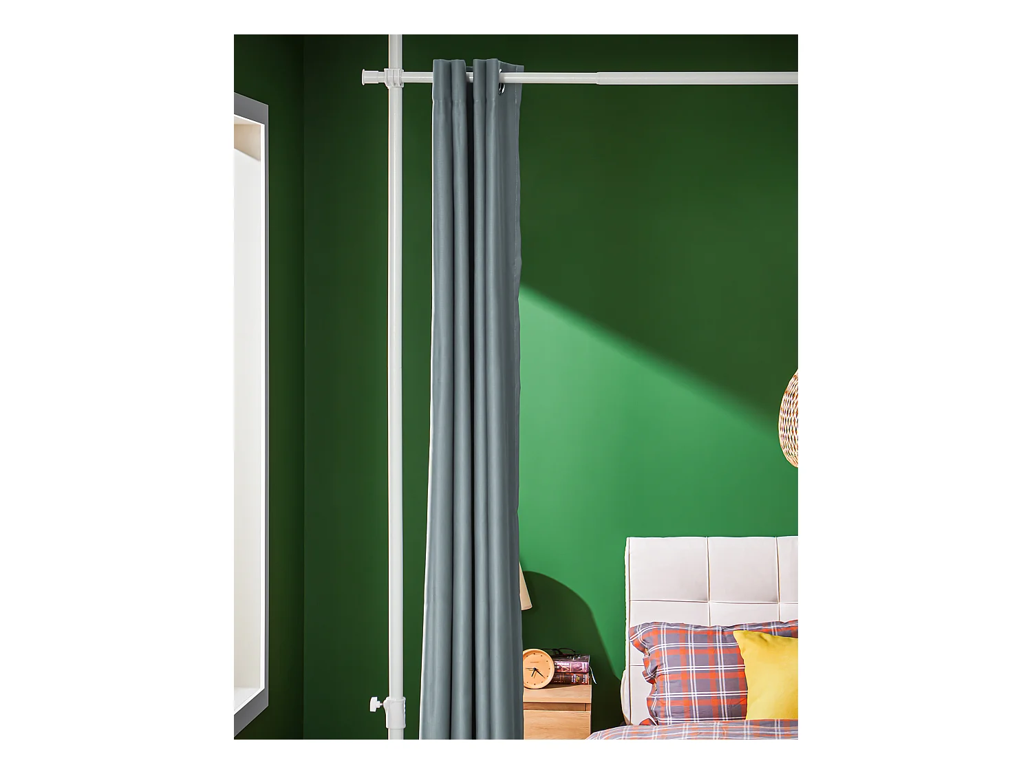 SoBuy KLS12-DG - Verstelbaar thermisch verduisteringsrolgordijn L162cm x B9cm x H200cm