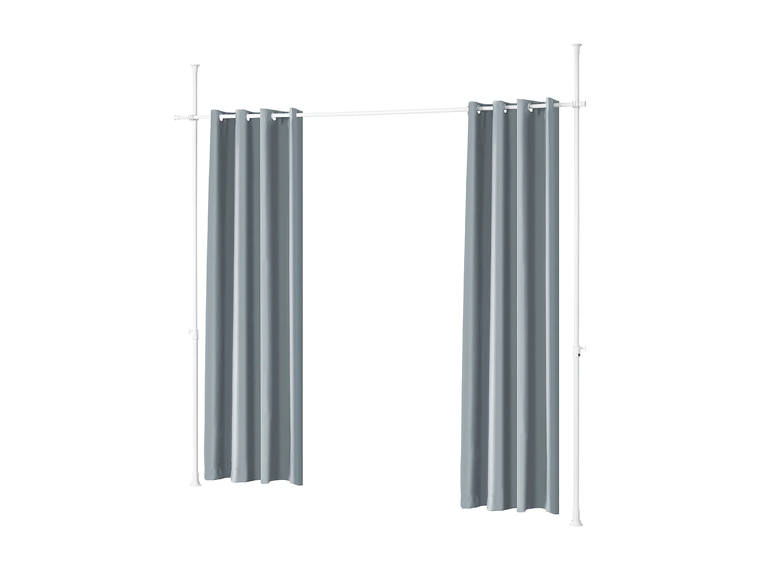 SoBuy KLS12-DG - Verstelbaar thermisch verduisteringsrolgordijn L162cm x B9cm x H200cm