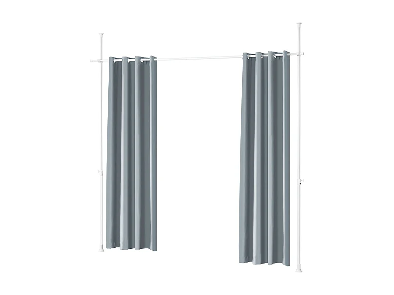 SoBuy KLS12-DG - Verstelbaar thermisch verduisteringsrolgordijn L162cm x B9cm x H200cm