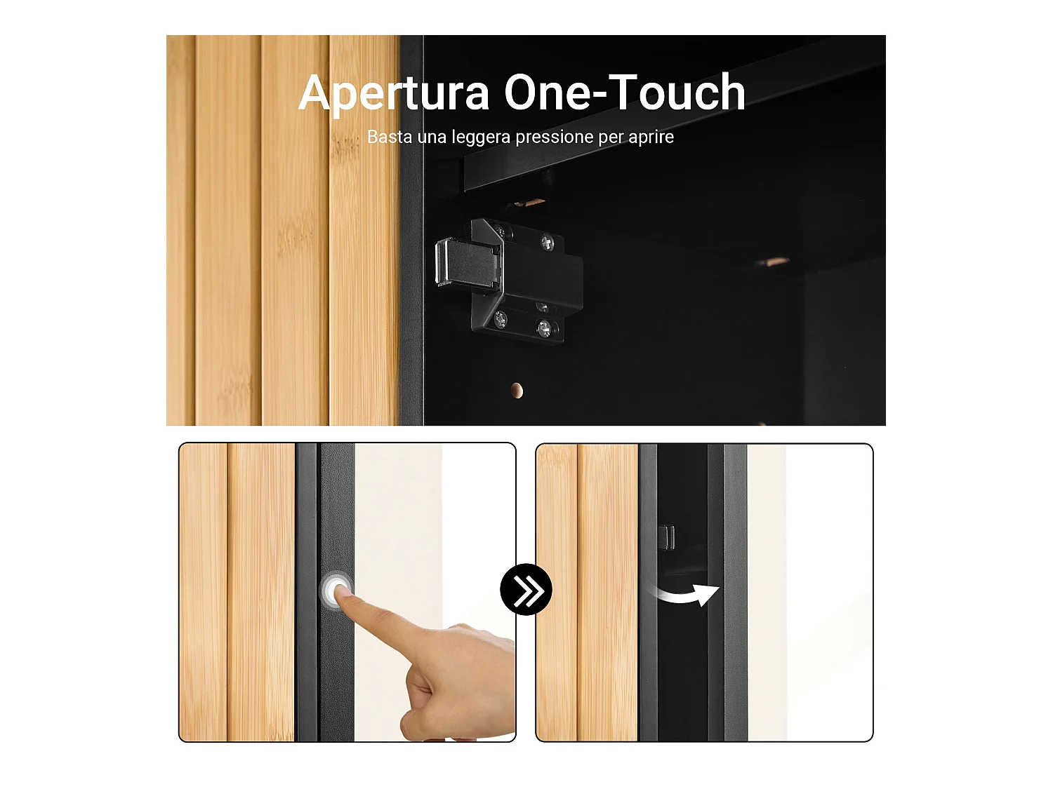 SoBuy BZR204-SCH - Armario de Pared para Baño con Espejo y Estantes Ajustable L50cm x W20cm x H45cm