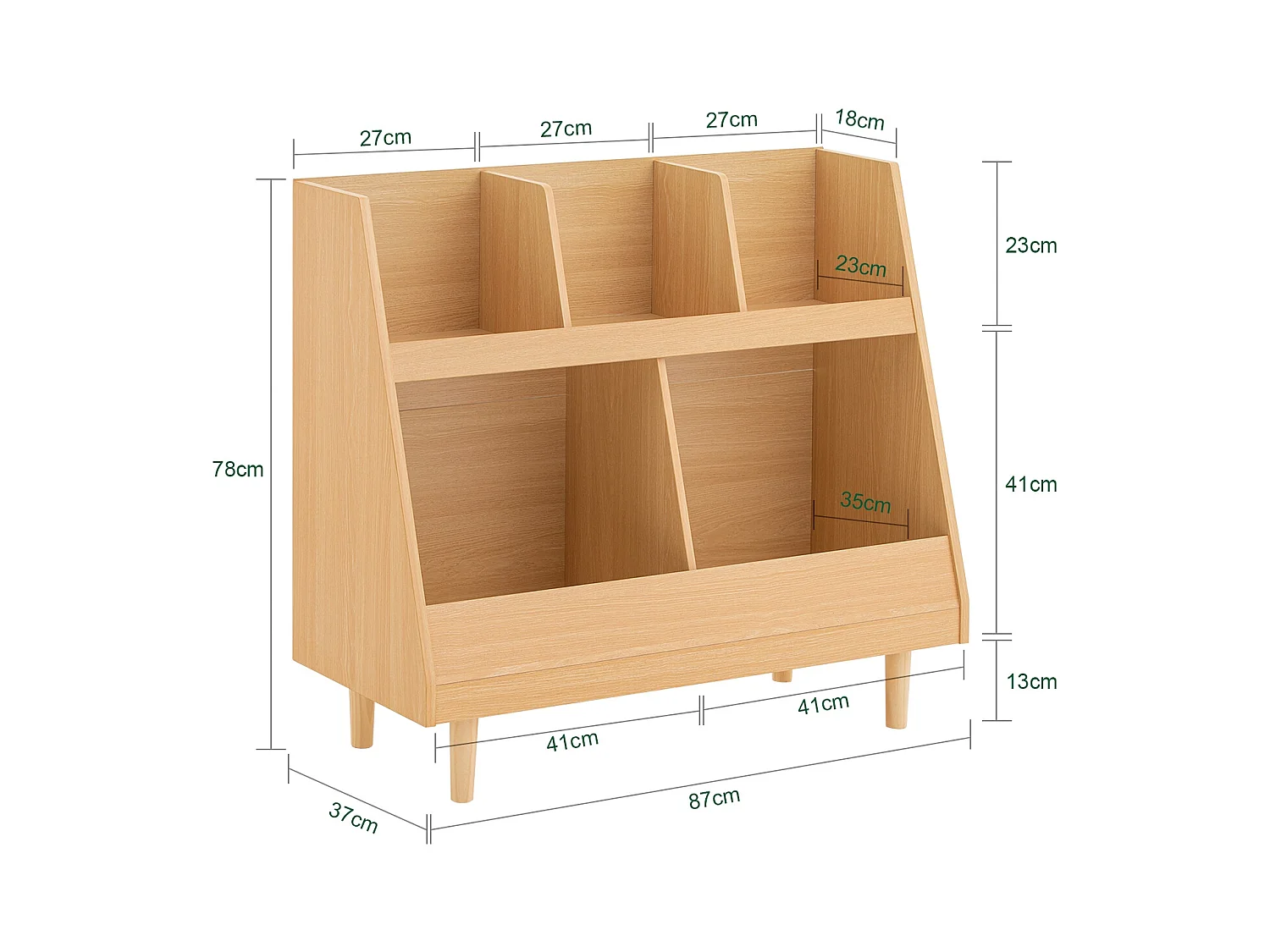 Półka na książki dla dzieci KMB111-N