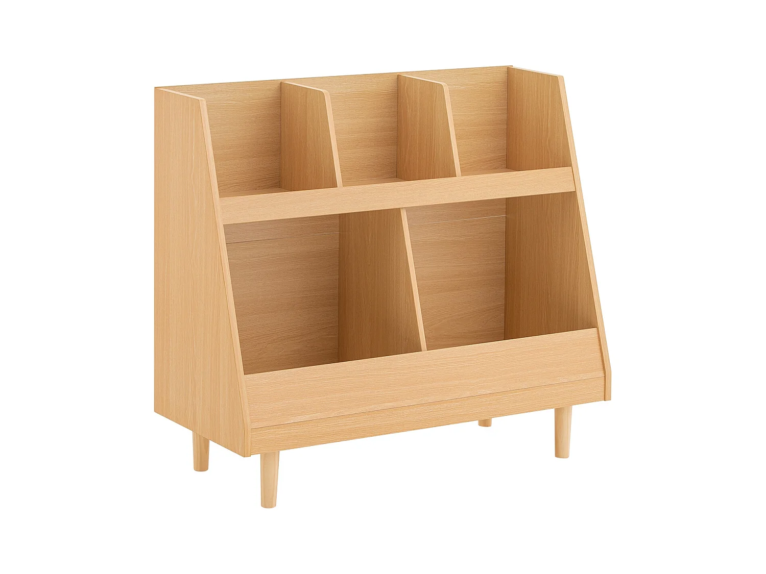 SoBuy KMB111-N - Bibliothèque Montessori pour enfants Naturel L86.5cm x L37cm x H76cm...