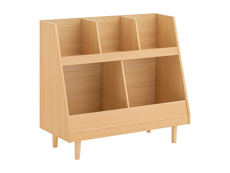 SoBuy KMB111-N - Bibliothèque Montessori pour enfants Naturel L86.5cm x L37cm x H76cm...