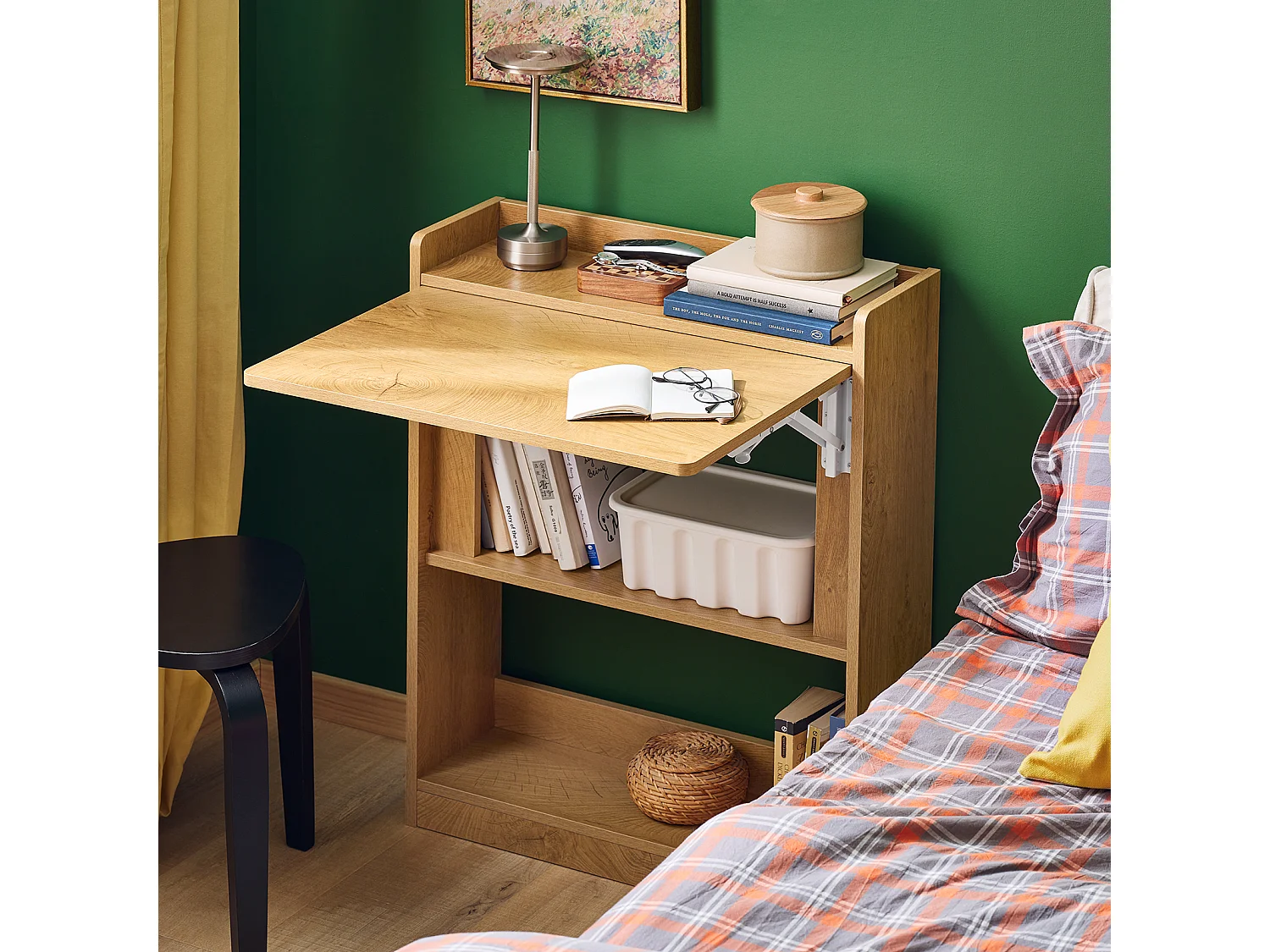 SoBuy FWT92-N - Opvouwbaar, ruimtebesparend bureau W63cm x B20cm x H82cm