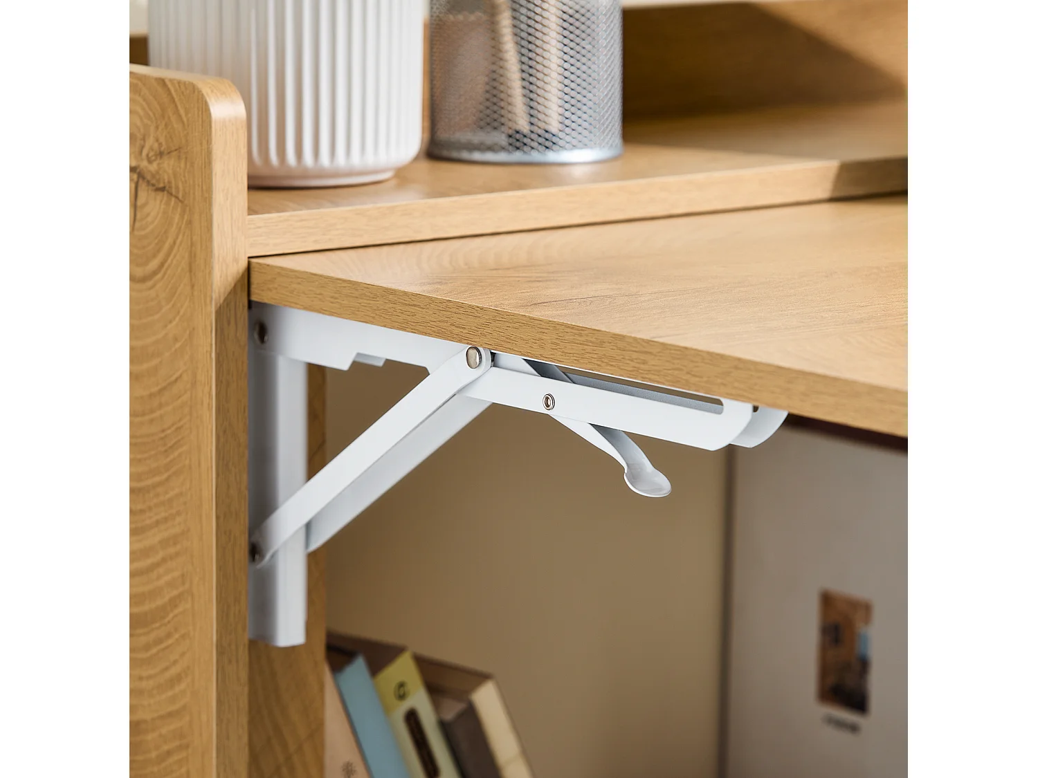 SoBuy FWT92-N - Opvouwbaar, ruimtebesparend bureau W63cm x B20cm x H82cm