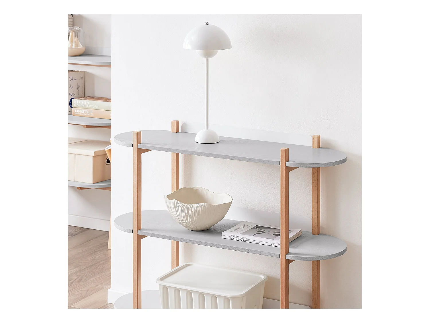 SoBuy HSTR01-H-HG - Etagère 3 étagères Gris L101cm x L33cm x H87.5cm