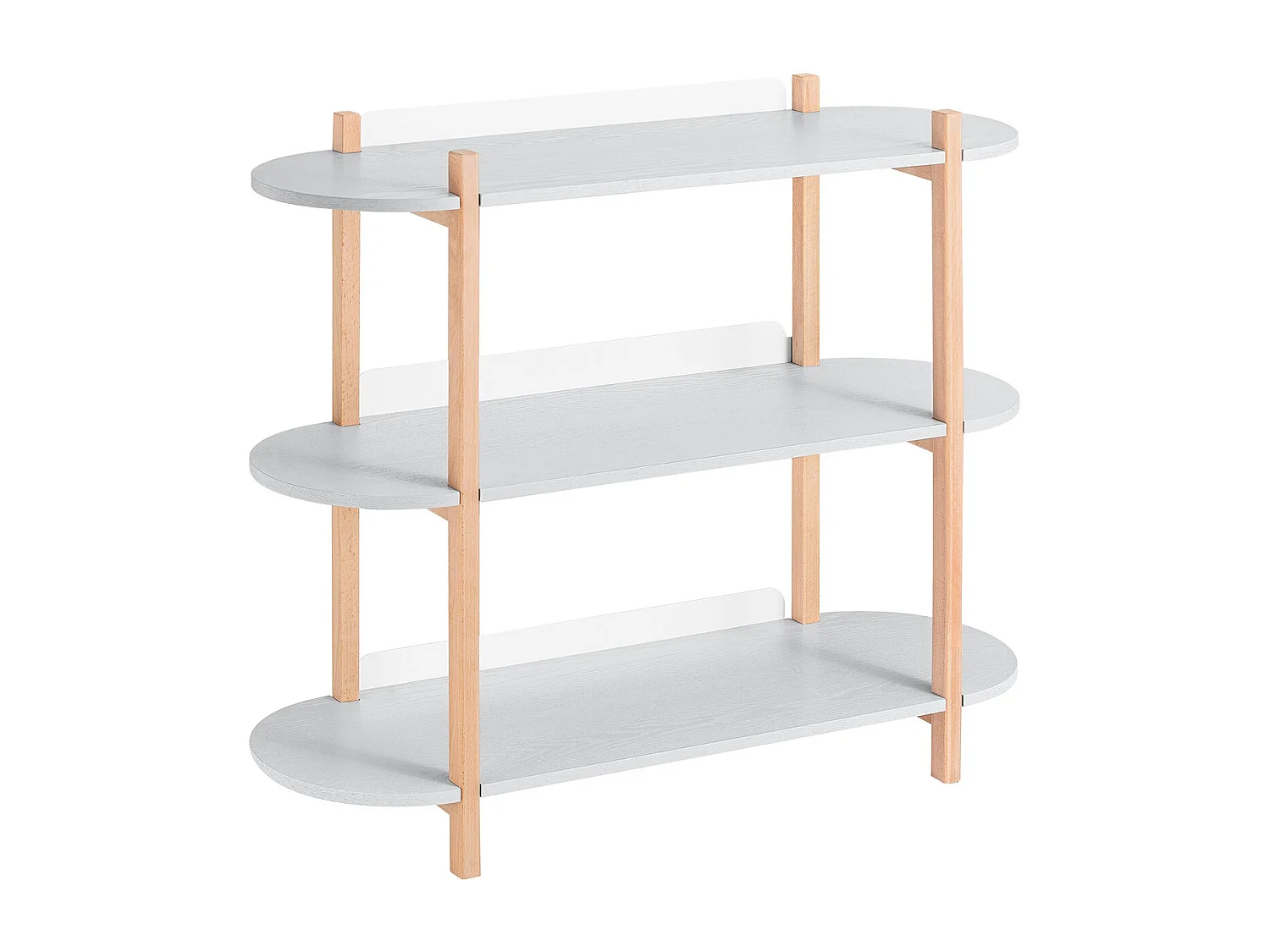 SoBuy HSTR01-H-HG - Schap 3 Planken Grijs B101cm x B33cm x H87.5cm