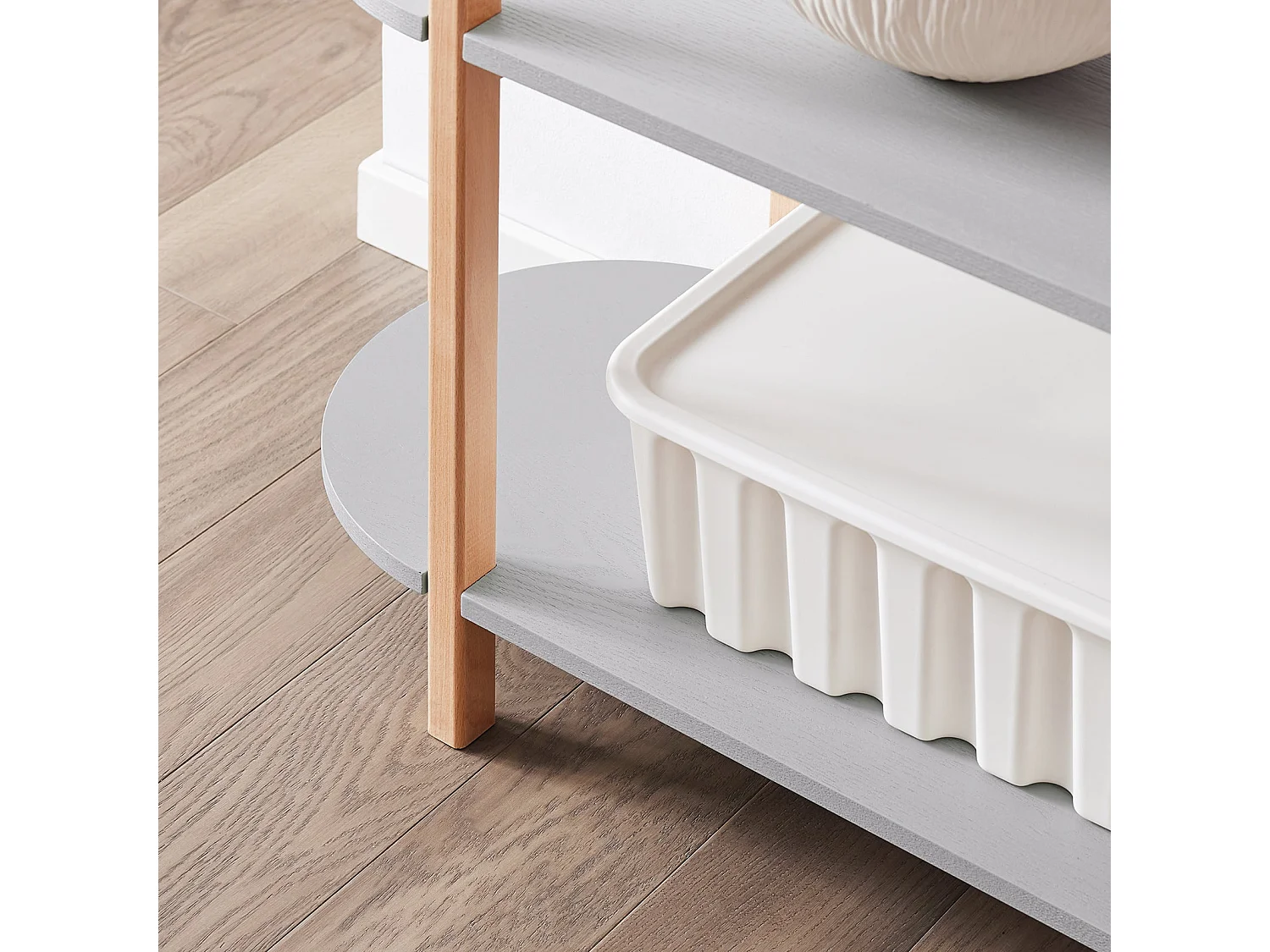 SoBuy HSTR01-H-HG - Schap 3 Planken Grijs B101cm x B33cm x H87.5cm