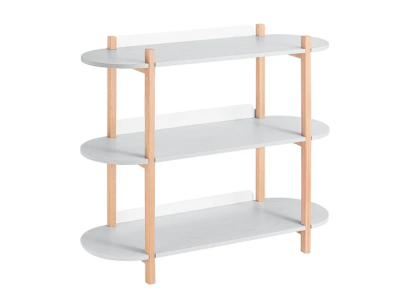 SoBuy HSTR01-H-HG - Etagère 3 étagères Gris L101cm x L33cm x H87.5cm