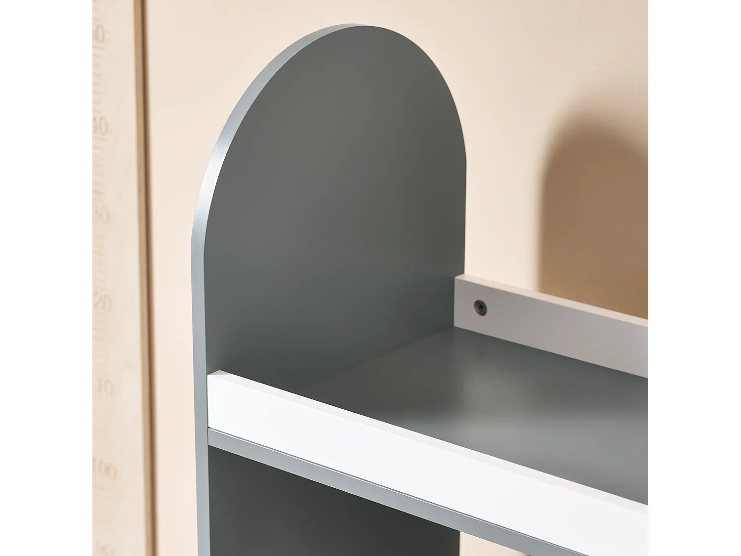 SoBuy KMB40-HG - Armoire pour enfants avec boîtes et crochets L90cm x L34.5cm x H107cm