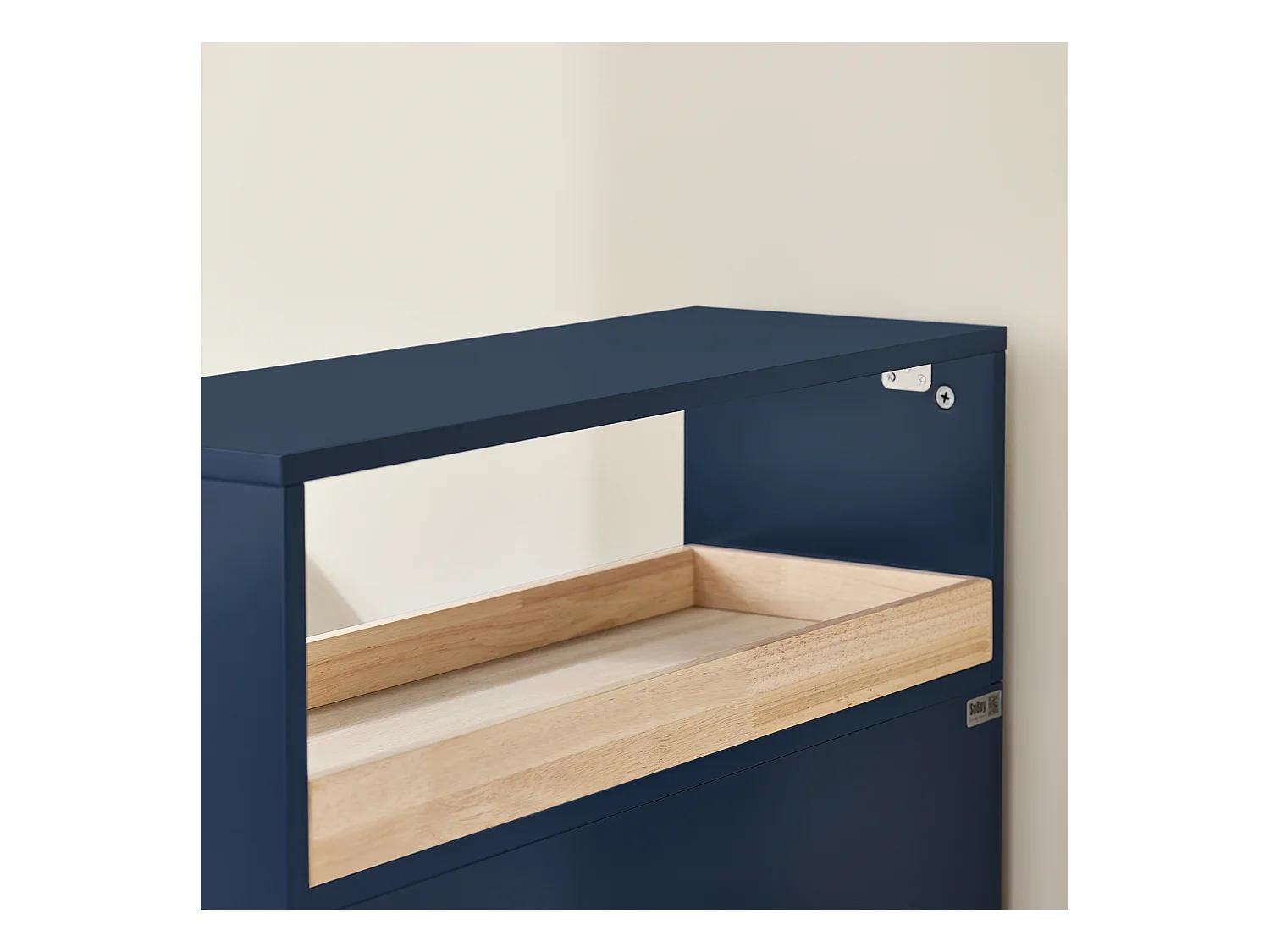 SoBuy BZR195-B - Chariot peu encombrant à 3 tiroirs pour salle de bain/cuisine L23cm x L65cm x H83cm