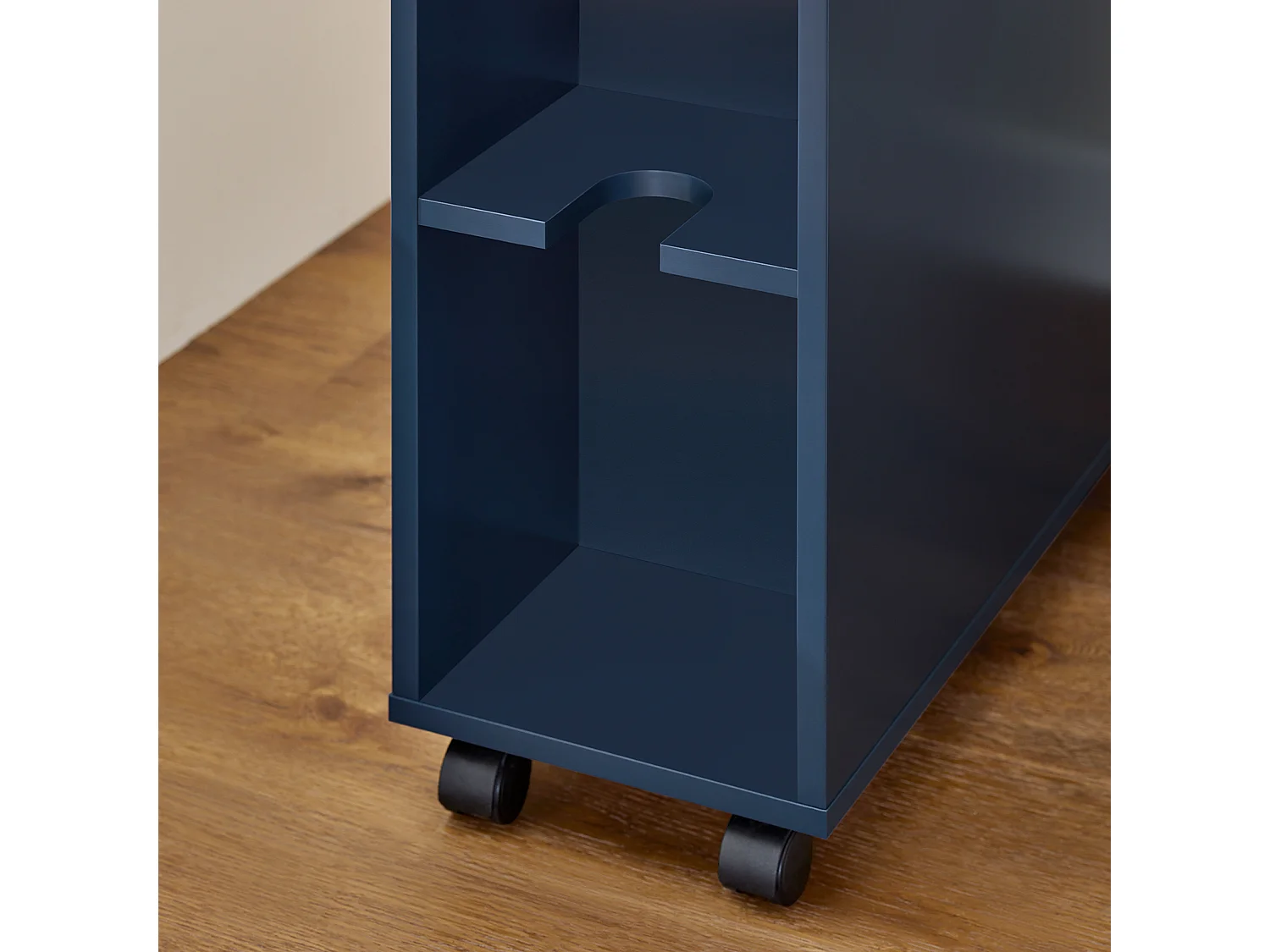 SoBuy BZR195-B - Chariot peu encombrant à 3 tiroirs pour salle de bain/cuisine L23cm x L65cm x H83cm