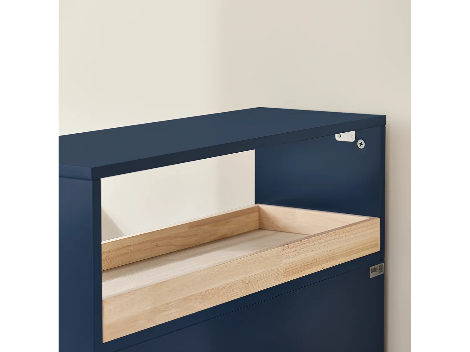 SoBuy BZR195-B - Chariot peu encombrant à 3 tiroirs pour salle de bain/cuisine L23cm x L65cm x H83cm