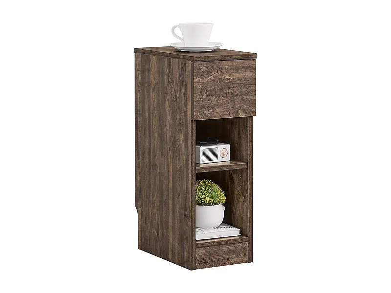 Comodino SoBuy FBT111-SN - Design Compacto com Gaveta e 2 Prateleiras