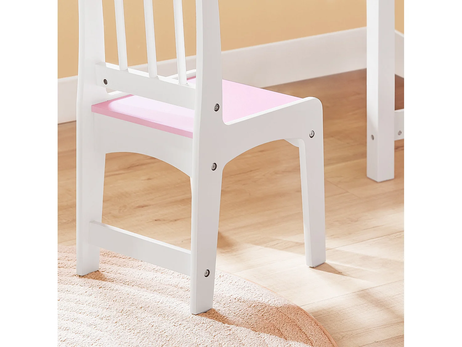 SoBuy KMB116-P - Ensemble bureau enfant avec chaise L80cm x L60cm x H50cm