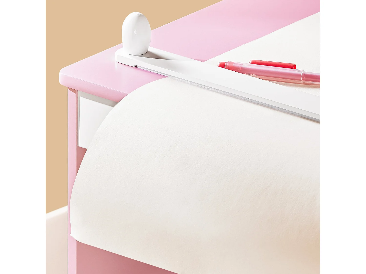 SoBuy KMB116-P - Ensemble bureau enfant avec chaise L80cm x L60cm x H50cm