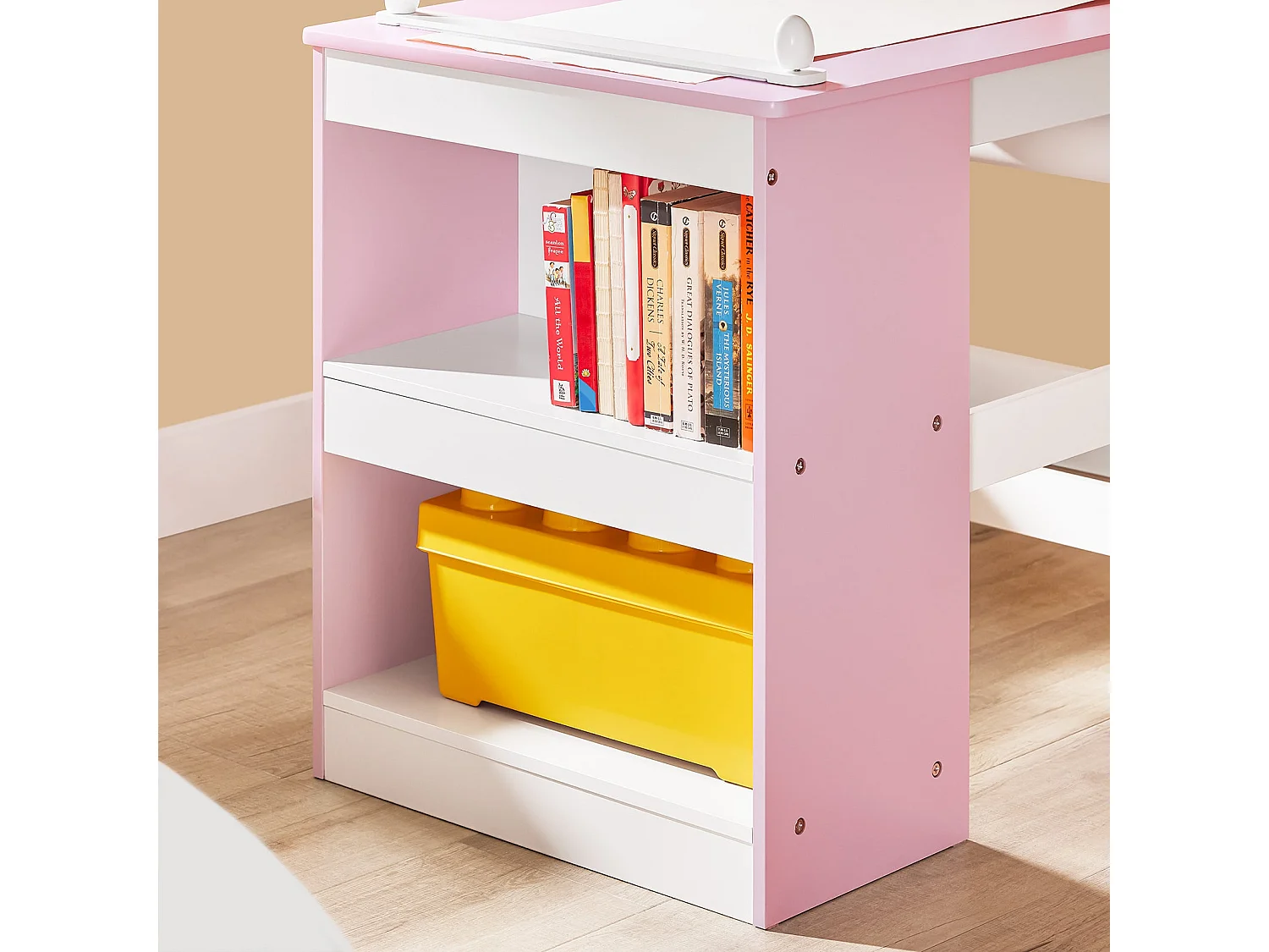 SoBuy KMB116-P - Ensemble bureau enfant avec chaise L80cm x L60cm x H50cm