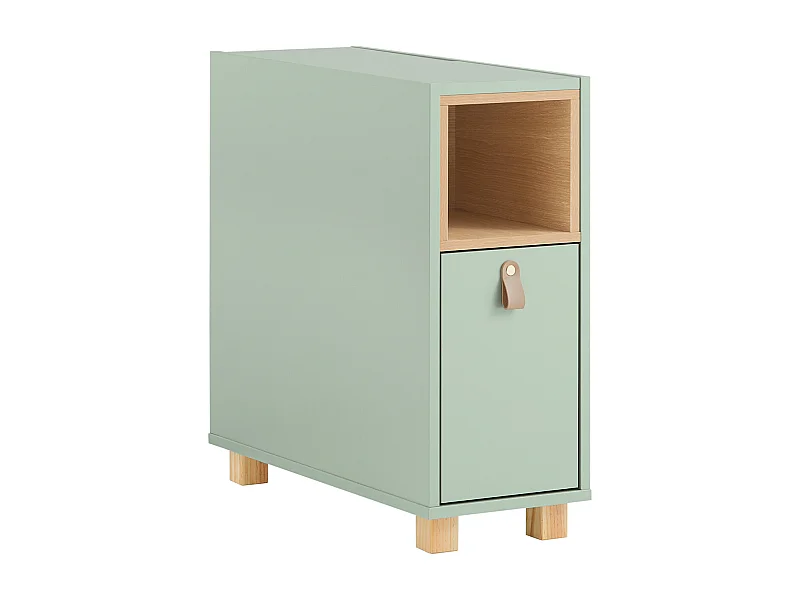 SoBuy FBT161-GR - Moderner Beistelltisch mit Schublade Grün L24cm x B60cm x H60cm