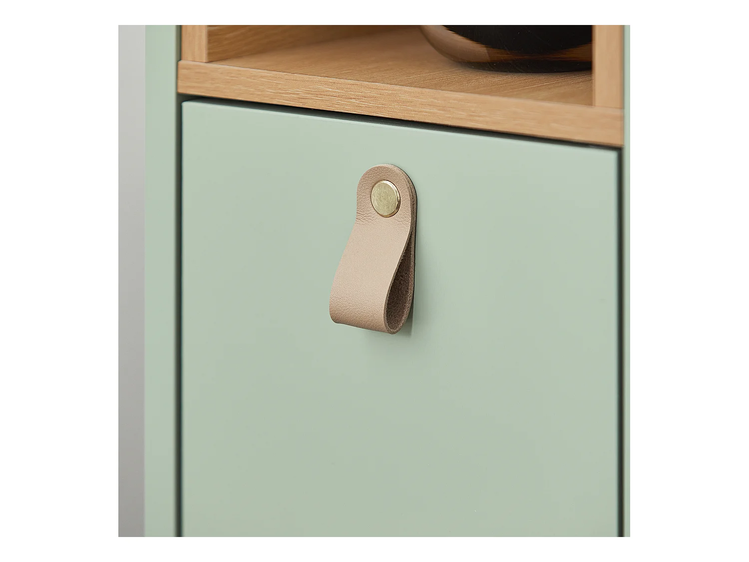 SoBuy FBT161-GR - Moderne Bijzettafel met Lade Groen L24cm x B60cm x H60cm