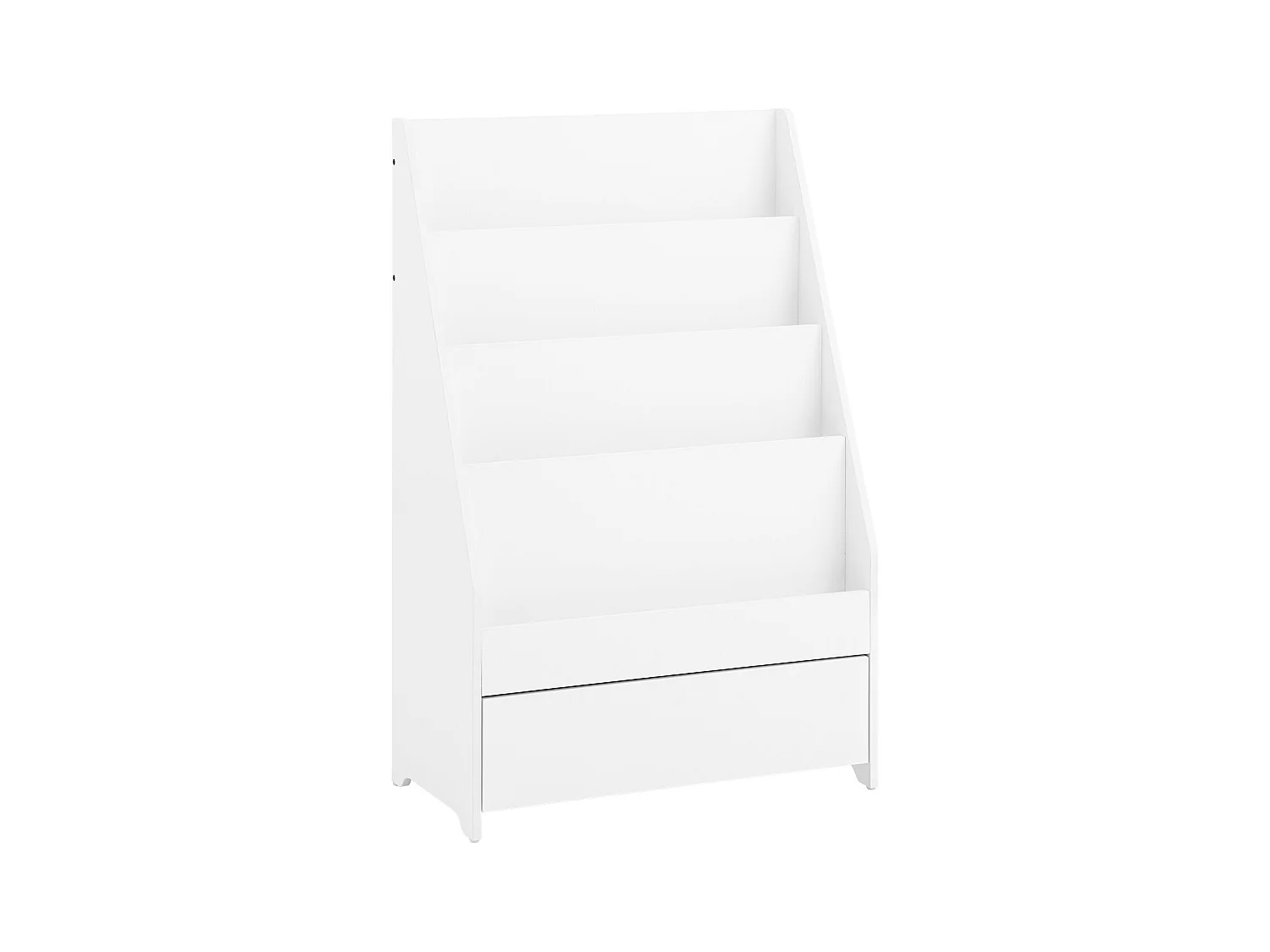 SoBuy KMB112-W - Bibliothèque Montessori pour enfants avec tiroir Blanc L60cm x L30cm x H92.5cm