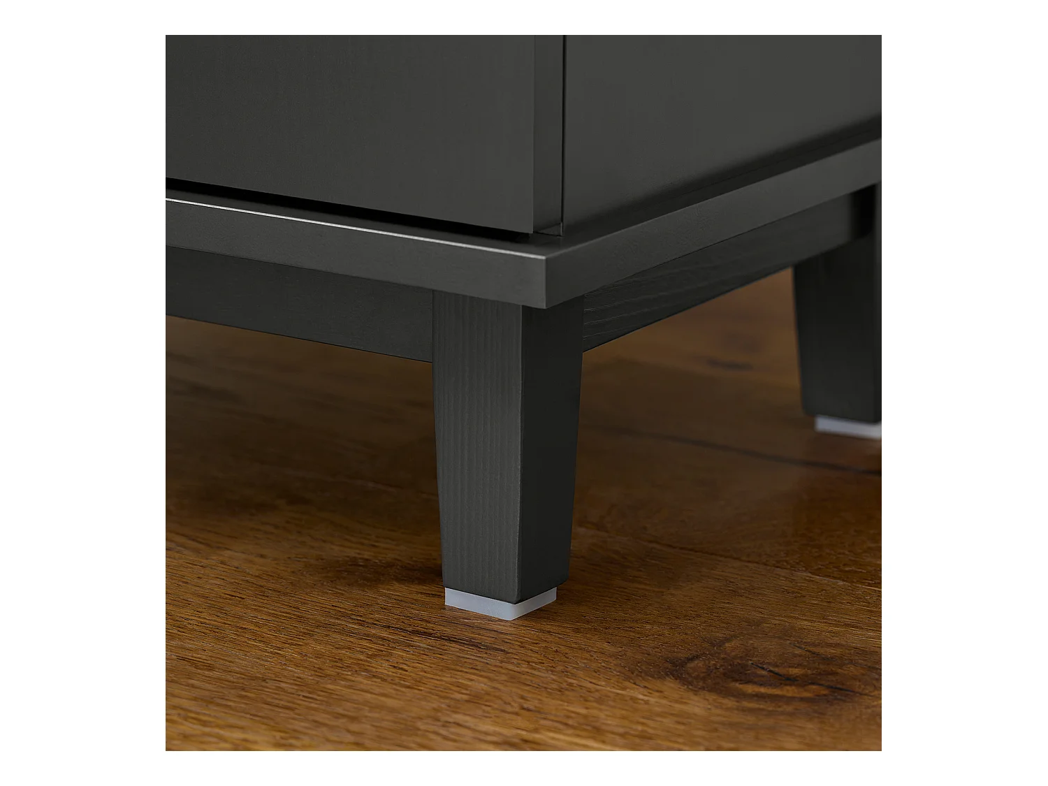 SoBuy BZR113-DG - Waschbeckenschrank mit Türen aus grauem Holz L60cm x B30cm x H58cm