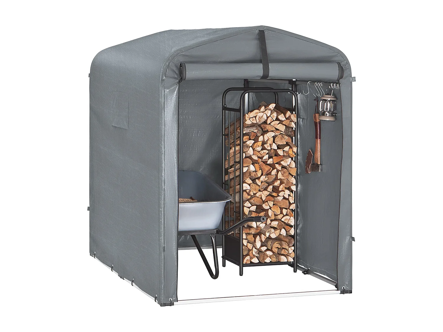 SoBuy KLS11-DG - Abri de jardin étanche pour vélos et outils L178xL120xH160cm