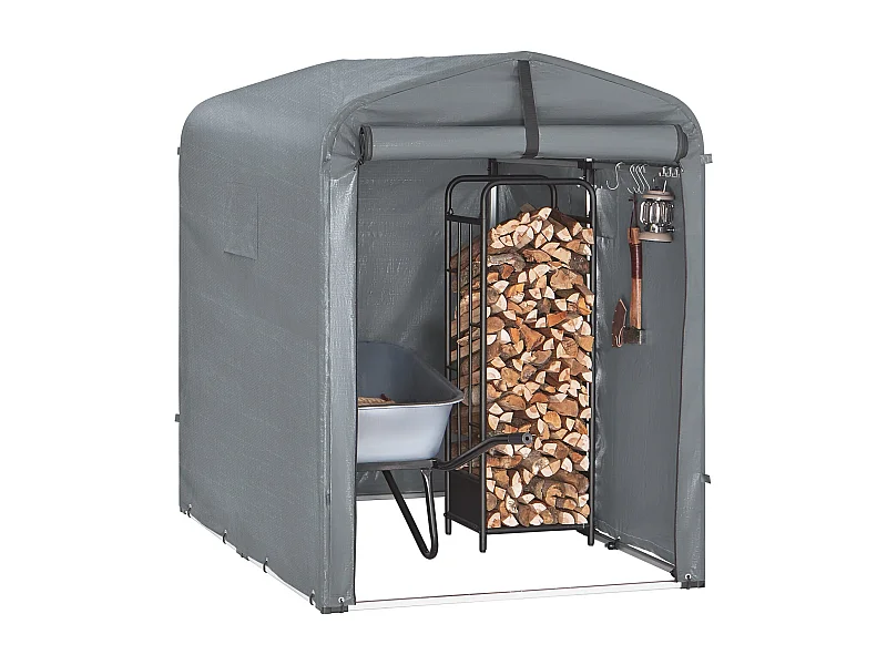 SoBuy KLS11-DG - Abri de jardin étanche pour vélos et outils L178xL120xH160cm